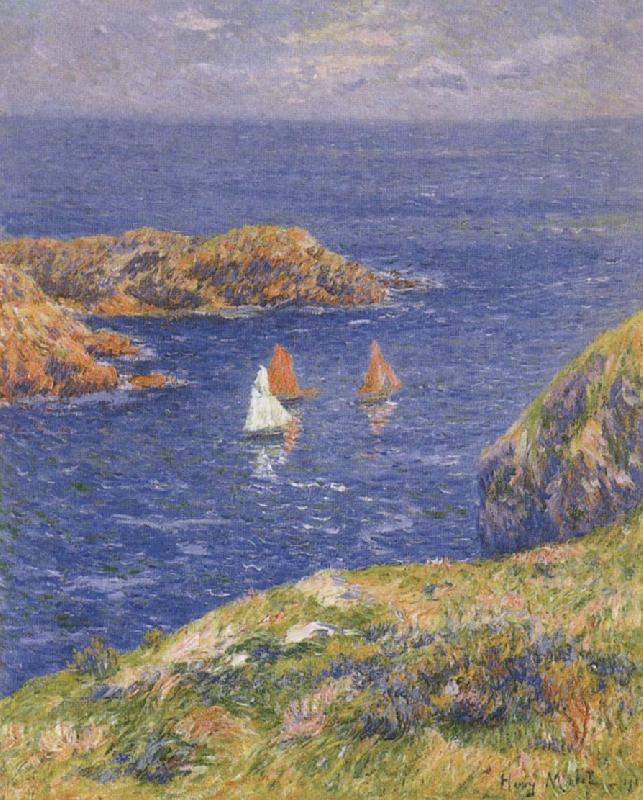 Henry Moret Ouessant,Clam Seas China oil painting art